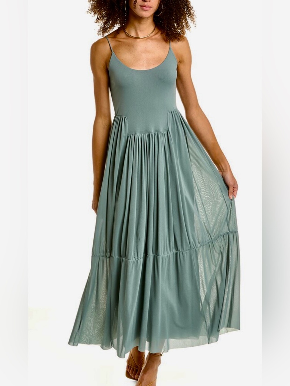 Vince Gathered Cami Maxi Dress